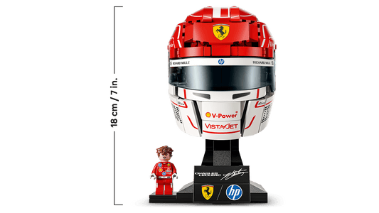 Casco di Charles Leclerc Scuderia Ferrari HP Lego Editions 43014