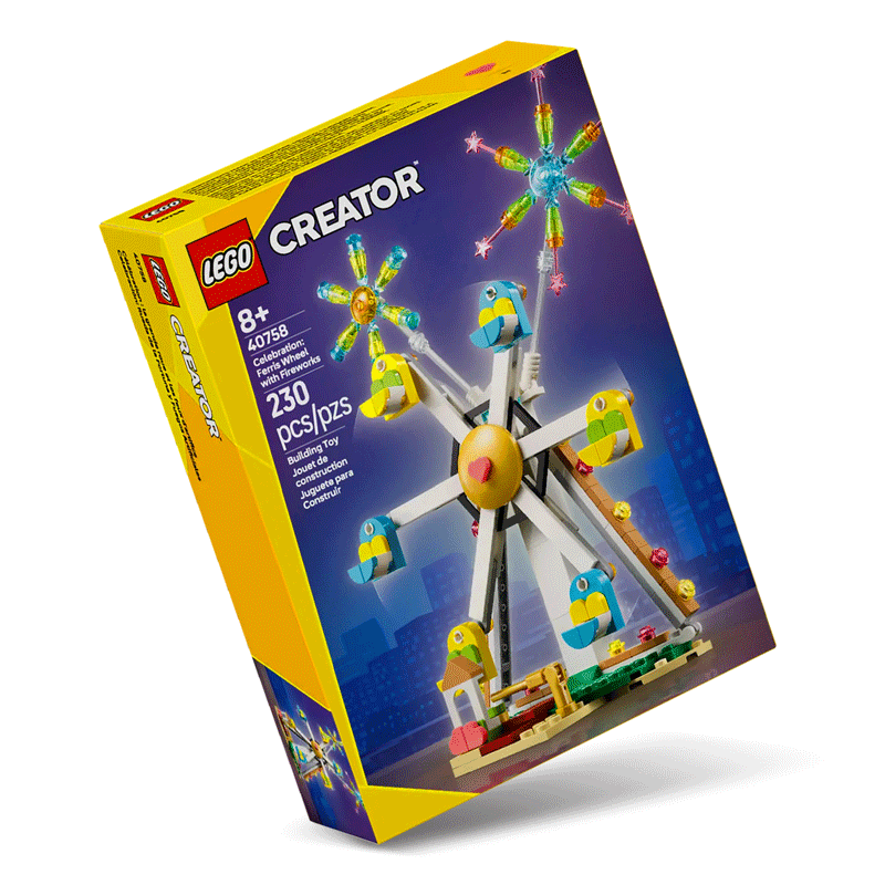 Celebrazione: ruota panoramica e fuochi d’artificio LEGO Creator 40758