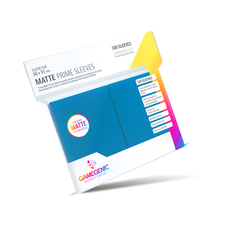 Bustine protettive Matte Prime Sleeve Gamegenic BLU