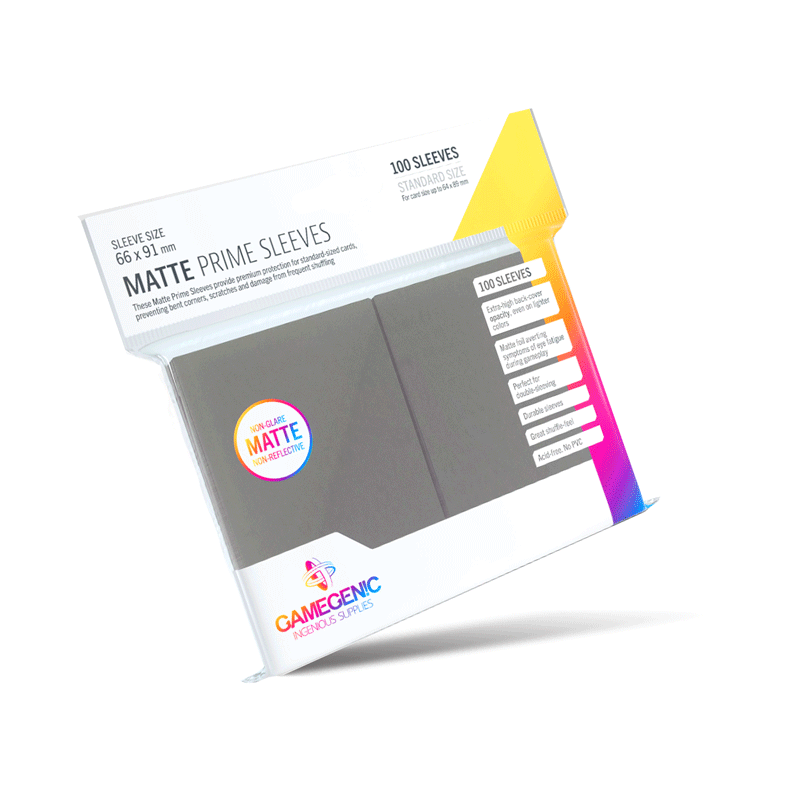 Bustine protettive Matte Prime Sleeve Gamegenic GRIGIO