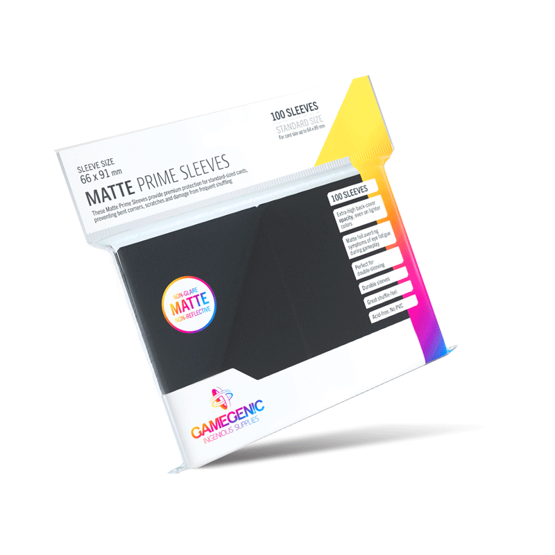 Bustine protettive Matte Prime Sleeve Gamegenic NERO