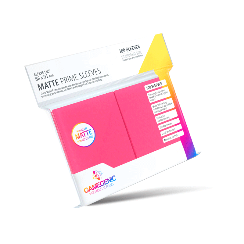 Bustine protettive Matte Prime Sleeve Gamegenic ROSA