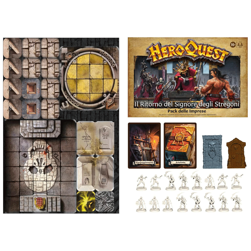 Heroquest espansione Il Ritorno del Signore degli Stregoni Hasbro 5010993938865