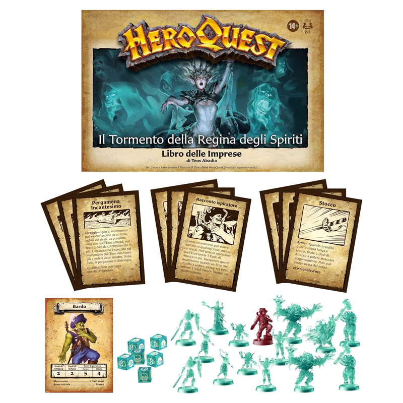 Heroquest espansione Il Tormento della Regina degli Spiriti Hasbro Avventura 5010996218995