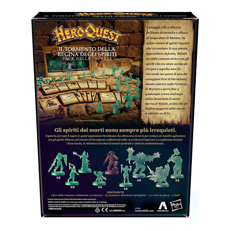 Heroquest espansione Il Tormento della Regina degli Spiriti Hasbro Avventura 5010996218995