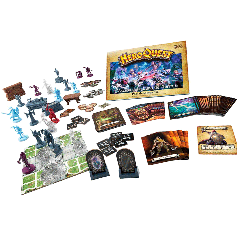 Heroquest espansione L'Ascesa della Luna del Terrore Hasbro Avventura Family 5010996161956
