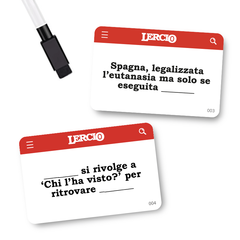 Lercio Pessime Notizie MS Edizioni carte party games 8051772020613