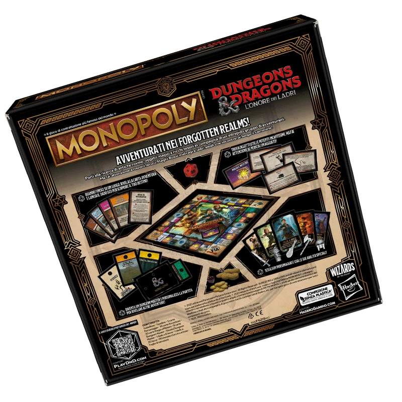 Monopoly Dungeons & Dragons: L'Onore dei Ladri Hasbro Gaming Avventura Family 5010994202071