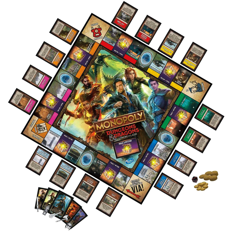 Monopoly Dungeons & Dragons: L'Onore dei Ladri Hasbro Gaming Avventura Family 5010994202071