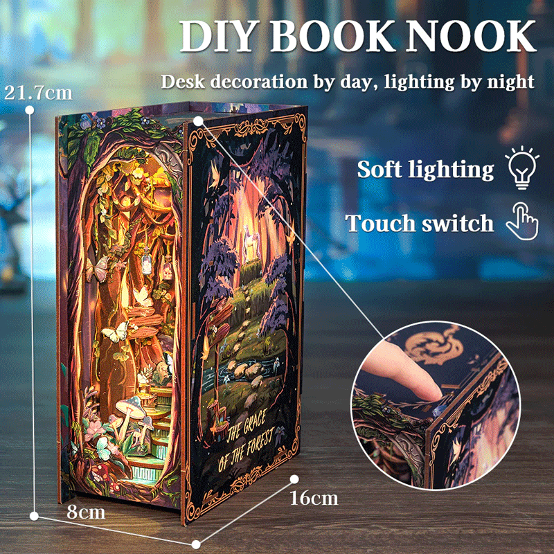 Puzzle 3D The Grace of Forest Book Nook Kit CuteBee