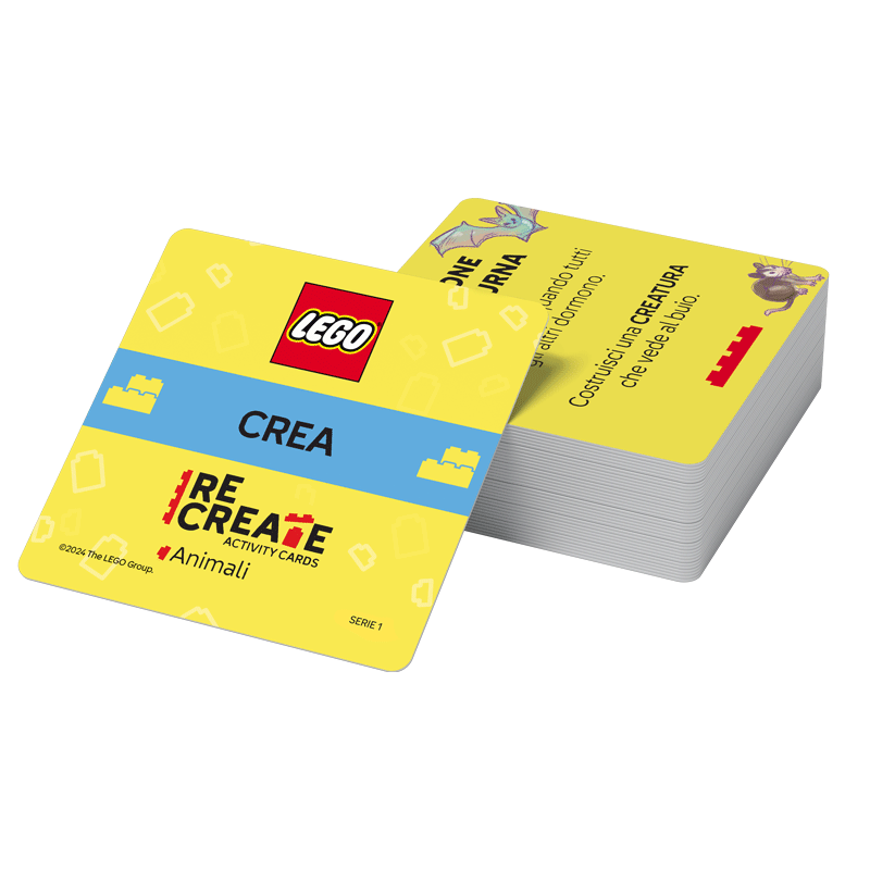 ReCreate Activity Cards Animali LEGO carte party games 8054144618012
