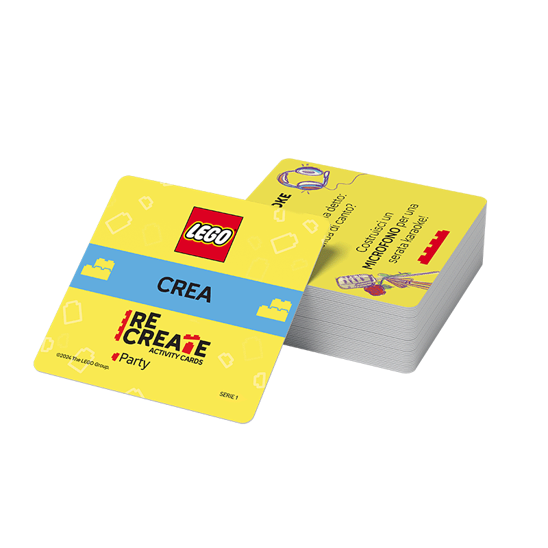 ReCreate Activity Cards Party LEGO carte party games 8054144618005