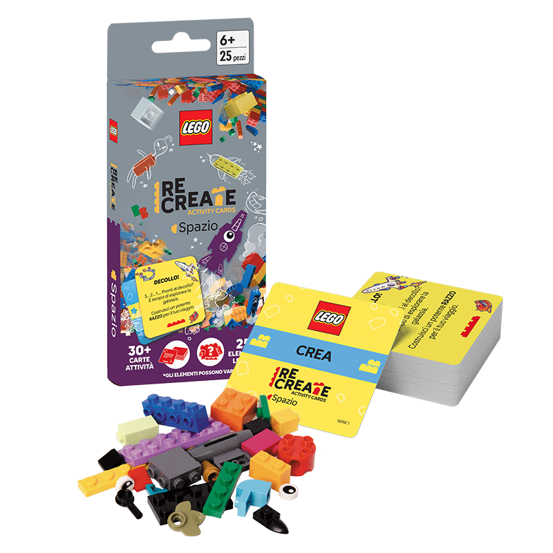 ReCreate Activity Cards Spazio LEGO carte party games 8054144618036