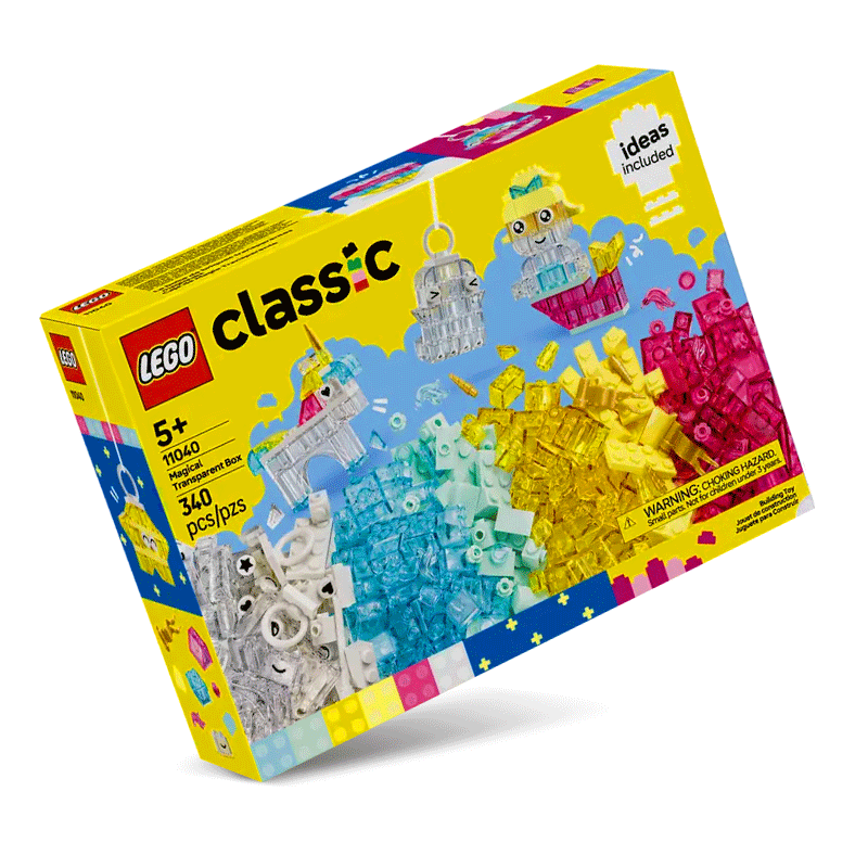Scatola magica trasparente LEGO Classic 11040