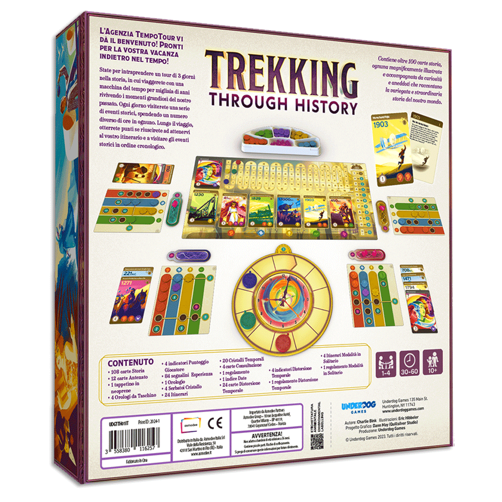 Trekking Through History Asmodee family gestionale 3558380116257