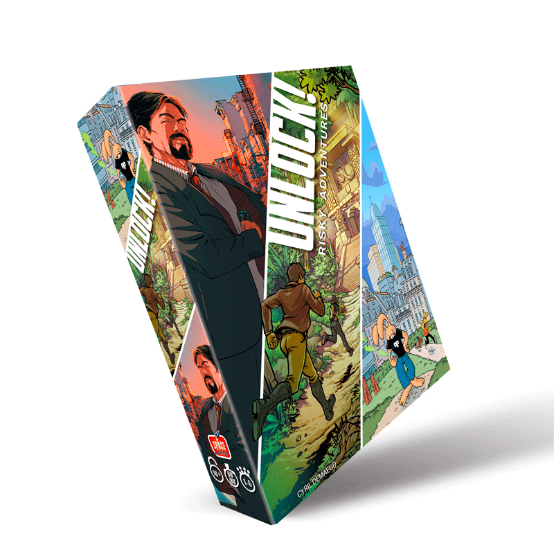 Unlock! Risky Adventures Asmodee Escape Room Family 3558380135470