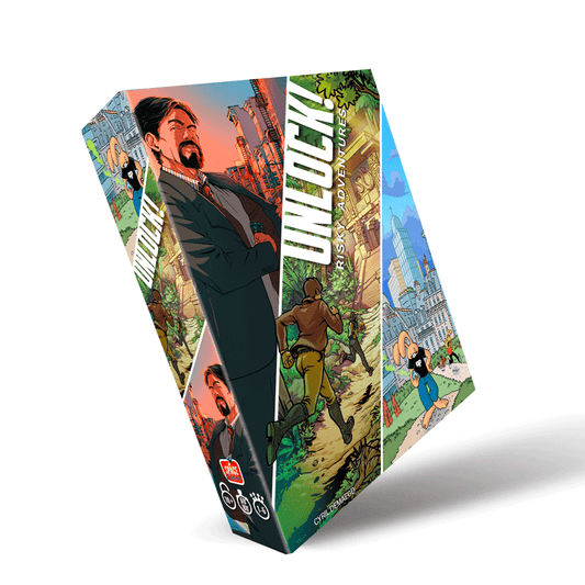 Unlock! Risky Adventures Asmodee Escape Room Family 3558380135470