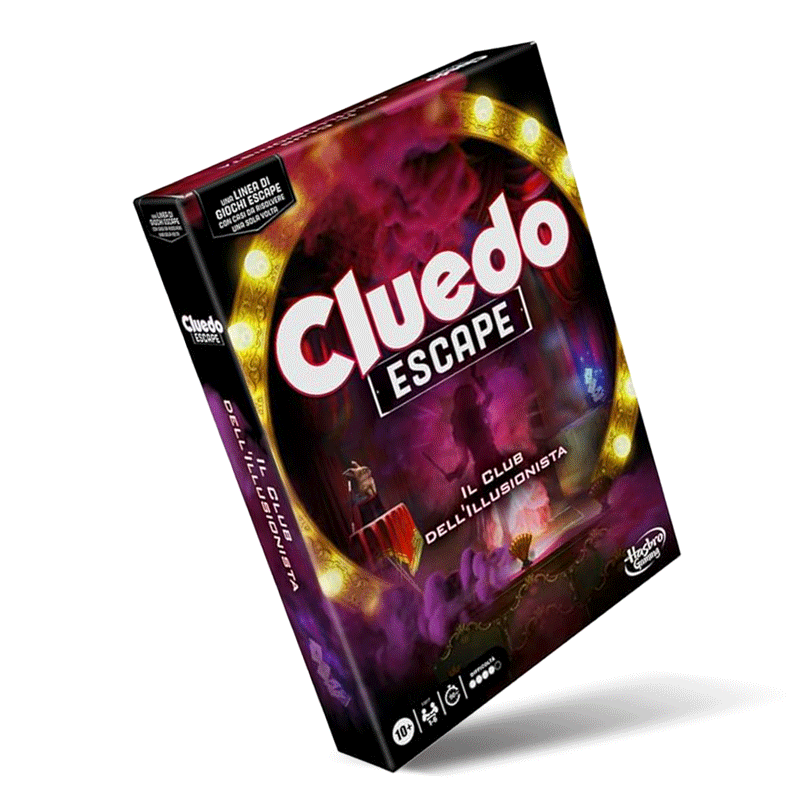 Cluedo Escape Il club dell'illusionista Hasbro Gaming Escape Room Family 5010996211538