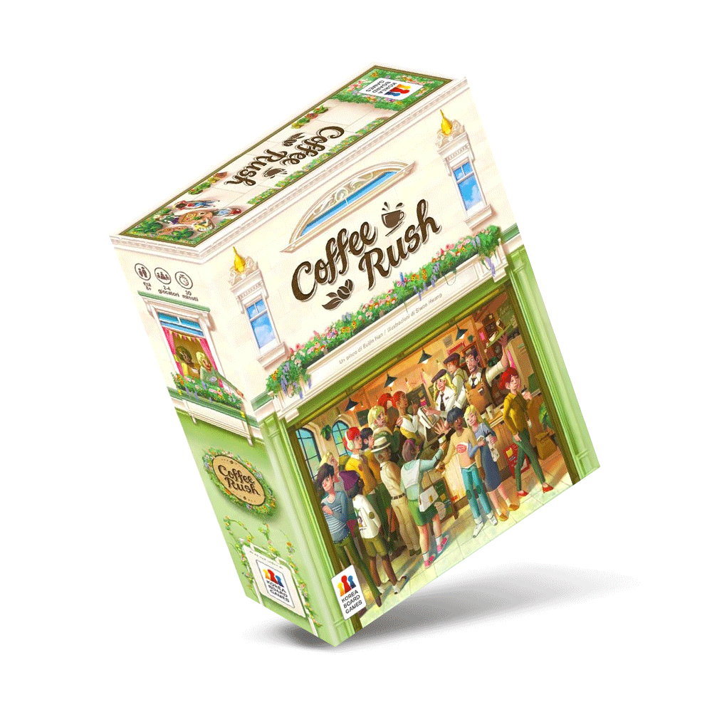 Coffee Rush Asmodee gestionale family 3558380113836