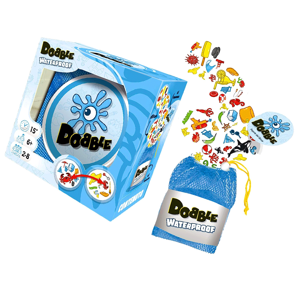 Dobble Waterproof Asmodee Carte Family 3558380111979