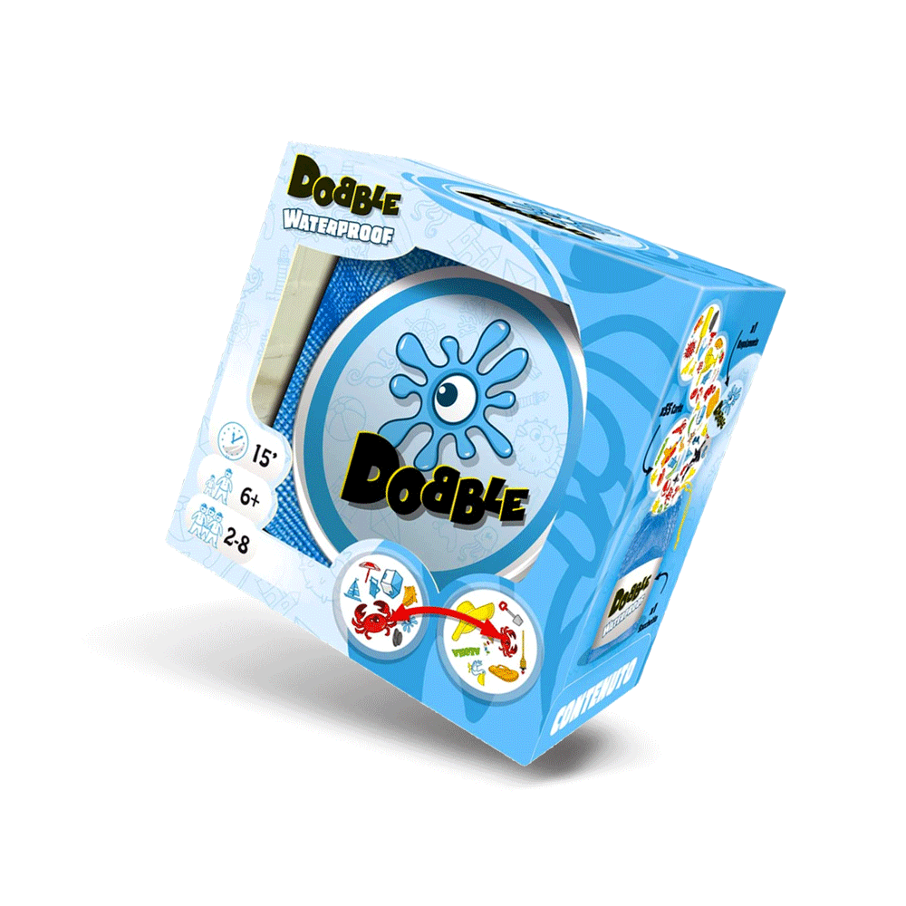 Dobble Waterproof Asmodee Carte Family 3558380111979