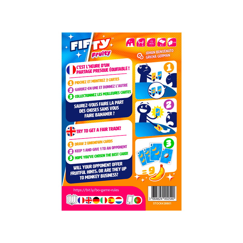 Fifty Fruity DV Games party game Family 3664824002540