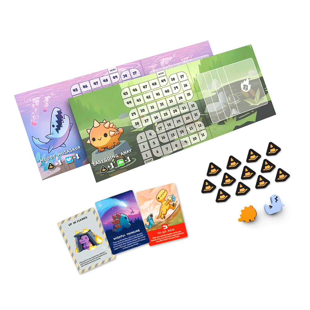 Happy Little Dinosaurs espansione Pericoli all'Orizzonte Asmodee Carte Family 3558380118640