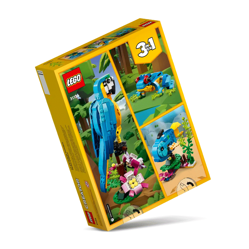 Pappagallo Esotico 3 in 1 LEGO Creator 31136