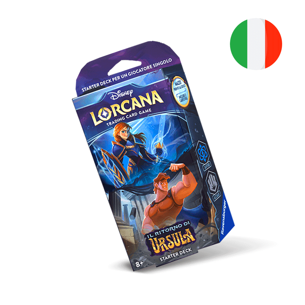 Lorcana - Quarto Capitolo Il Ritorno di Ursula - Zaffiro/Acciaio Starter Deck (ITA)