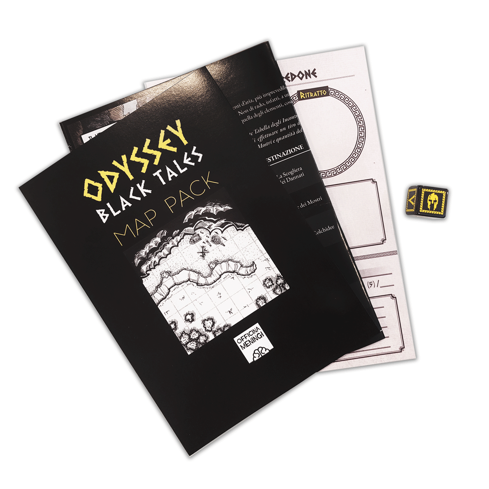 Odyssey - Black Tales + Mappa e dado Officina Meningi Giochi di Ruolo