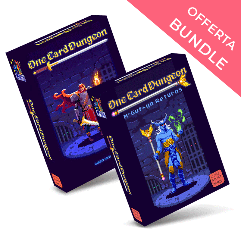 One card Dungeon BUNDLE espansione Little Rocket Games Avventura Family