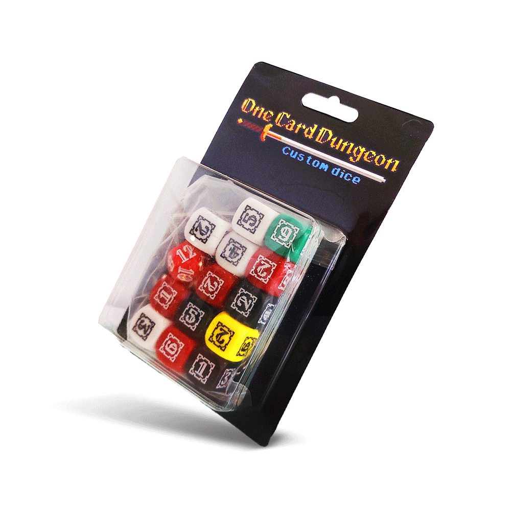 Dadi Custom - One card Dungeon Little Rocket Games Avventura Family 806812035311