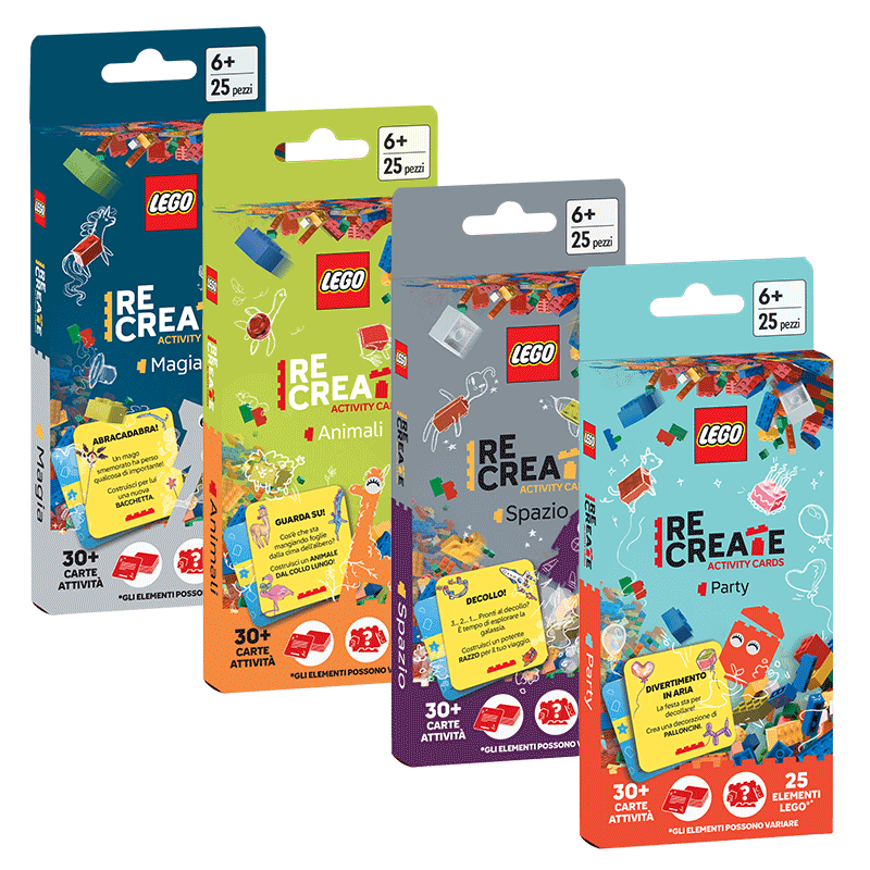 ReCreate Activity Cards Magia LEGO carte party games 8054144618029
