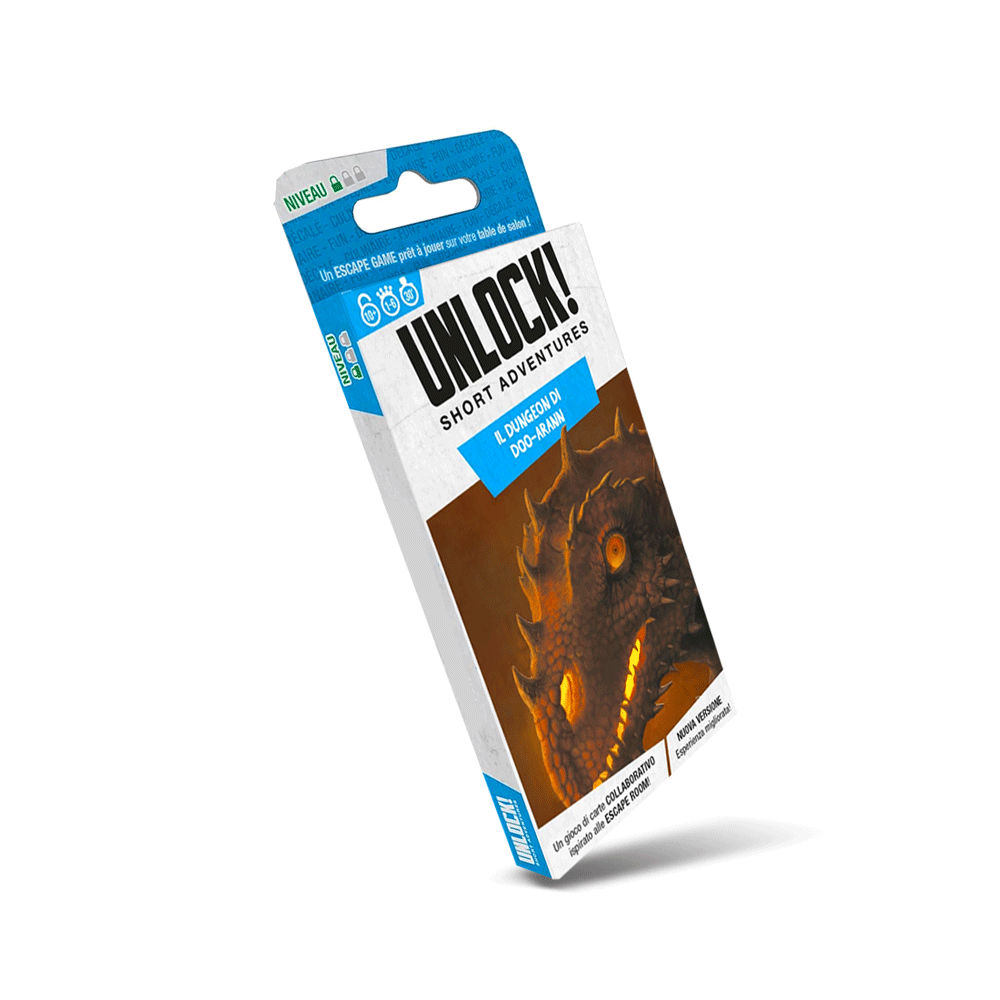 UNLOCK! SA - Il Dungeon di Doo-Arann's Asmodee Escape Room Family 3558380111375