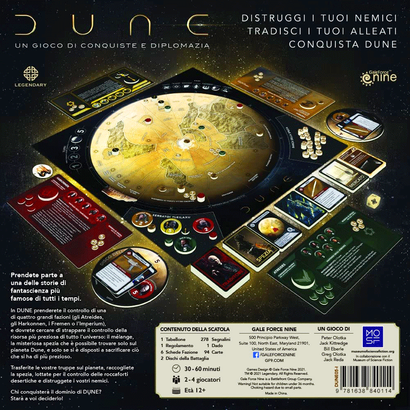 DUNE un gioco di conquiste e diplomazia Asmodee Strategici Esperti 9781638840114