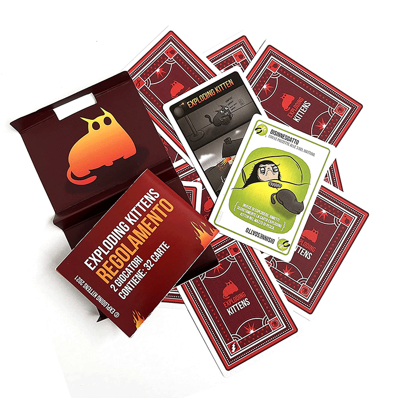 Exploding Kittens Per Due Asmodee Carte Party Games 0810083041810