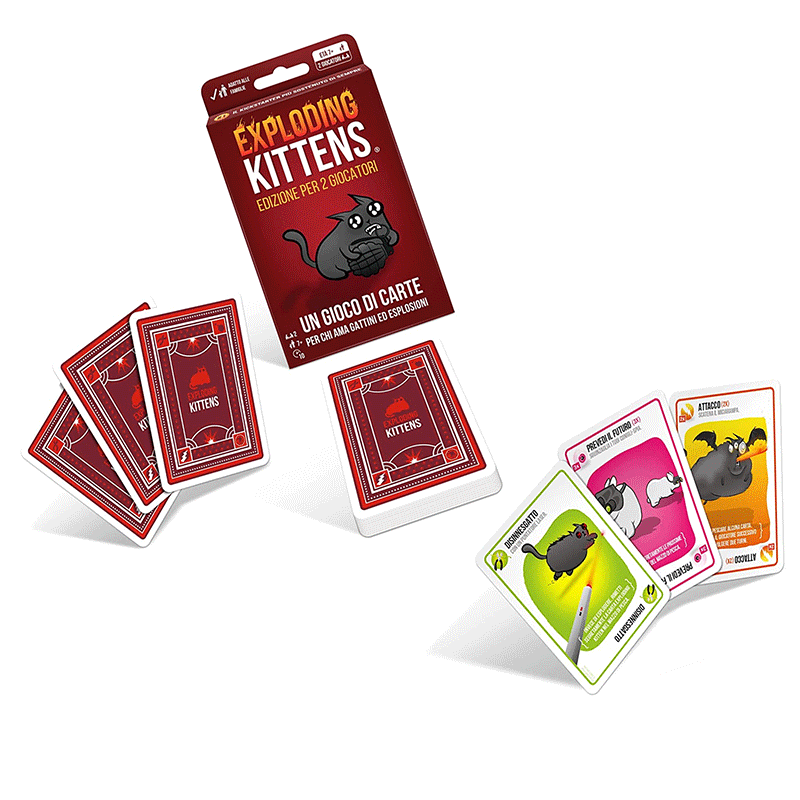 Exploding Kittens Per Due Asmodee Carte Party Games 0810083041810