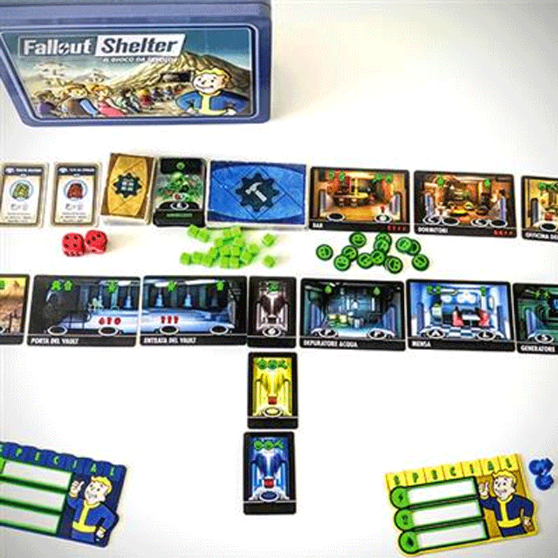 Fallout Shelter il gioco da tavolo asmodee carte family 3558380069751
