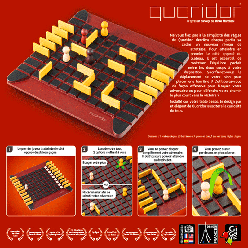 Quoridor Ghenos Games Astratti per Due 3421271301011