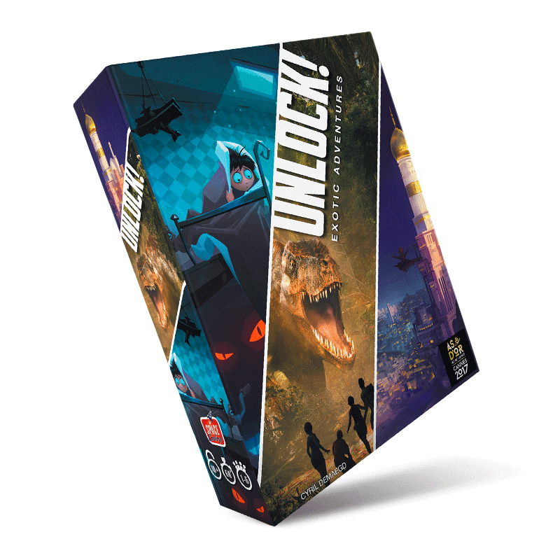 UNLOCK! Exotic Adventures Asmodee Escape Room Family 3558380060482