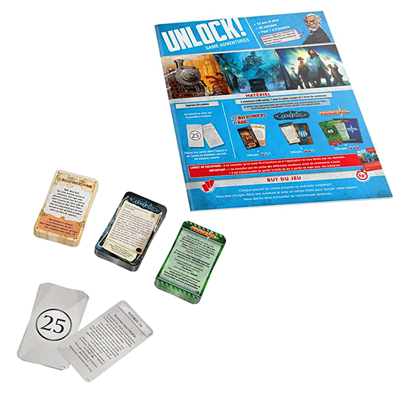 UNLOCK! Game Adventures Asmodee Escape Room Family 3558380099895