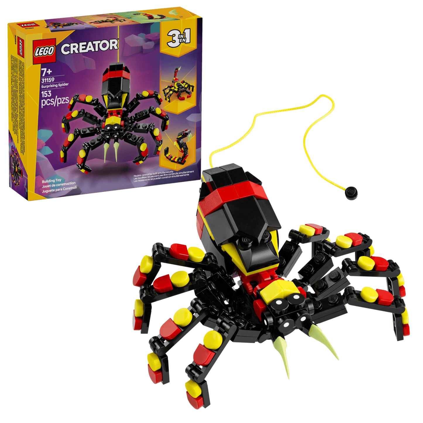 Animali Selvatici: Ragno Trasformista 3 in 1 LEGO Creator 31159