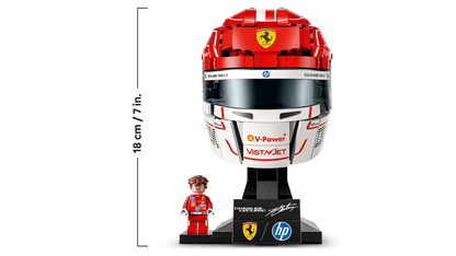Casco di Charles Leclerc Scuderia Ferrari HP Lego Editions 43014