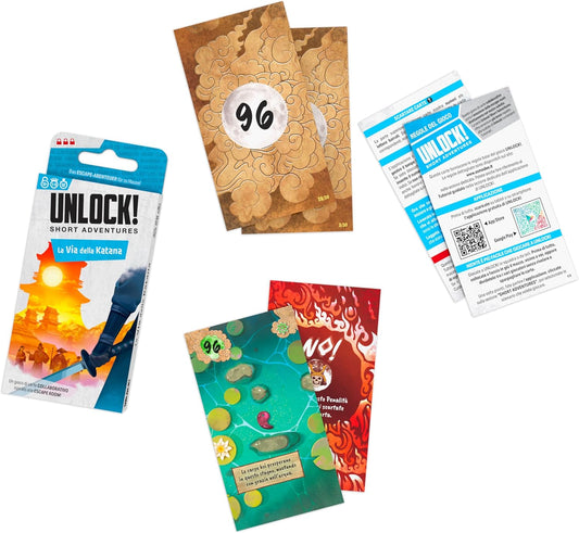 UNLOCK! SHORT ADVENTURE - La Via della Katana Asmodee Escape Room 3558387006872