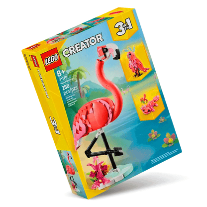 Animali selvatici: fenicottero rosa 3 in 1 LEGO Creator 31170