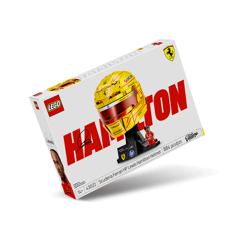 Casco di Lewis Hamilton Scuderia Ferrari HP Lego Editions 43022