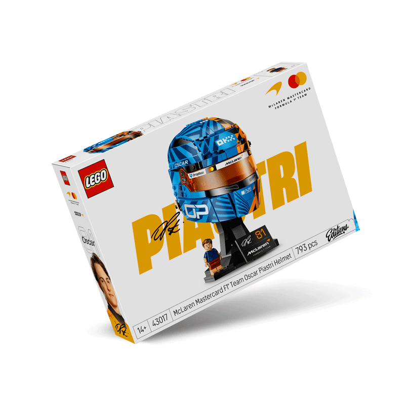 Casco di Oscar Piastri McLaren Mastercard F1® Team Lego Editions 43017