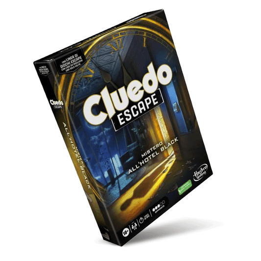 Cluedo Escape Mistero all'hotel Black Hasbro Gaming Escape Room Family 5010996171528