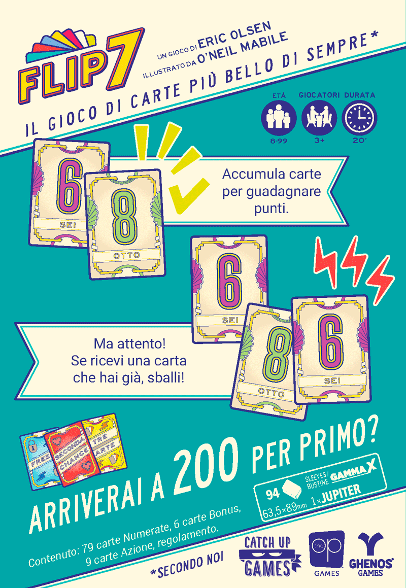 Flip 7 Ghenos Games party game Family 8033609533398
