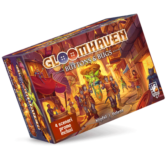 Gloomhaven Buttons & Bugs ita Asmodee Solitario Esperti 3558380127987